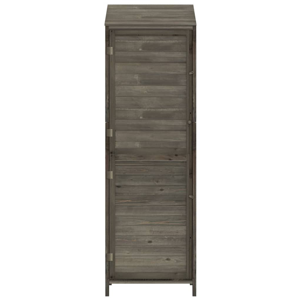 Garden Shed Anthracite Solid Fir Wood Medium Garden Shed