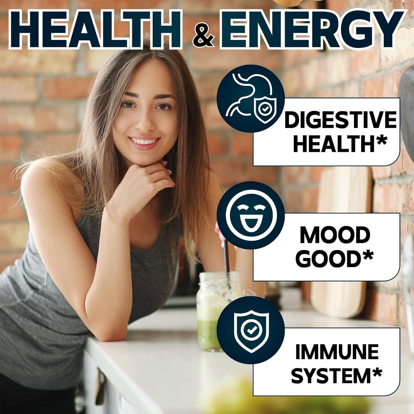 12In1 Wormwood Black Walnut Clove Capsules - Digestive, Immune, and Mood Support