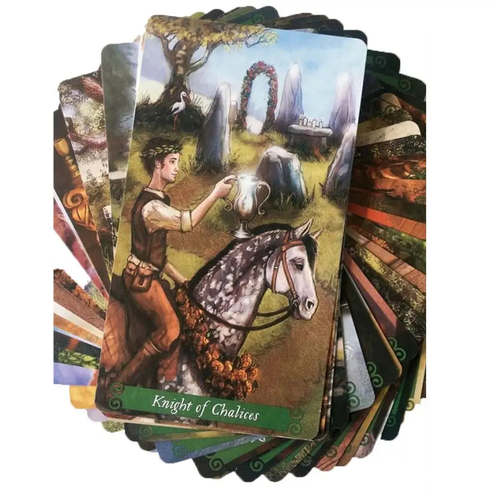 New Tarot Deck Oracles Cards Mysterious Divination Green Witch Tarot Cards for Women Girls Cards Game Board Game