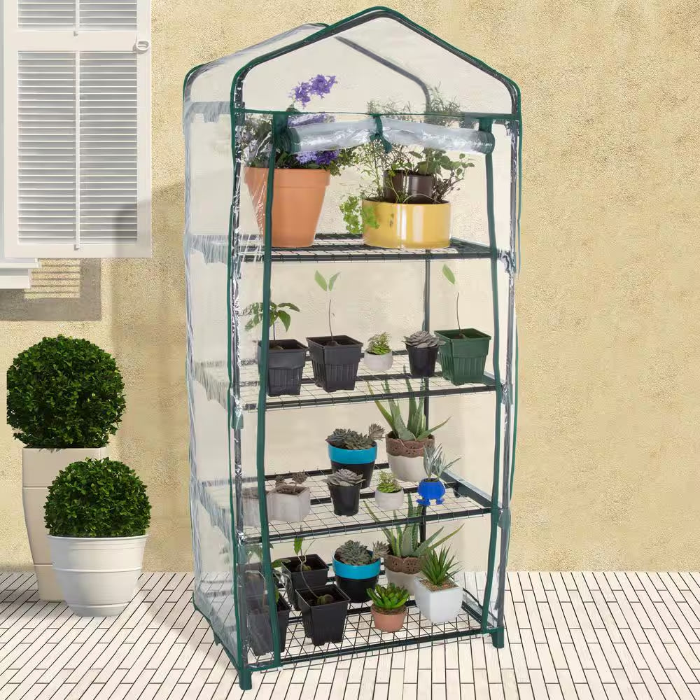 27.5 In. X 19 In. X 63 In. 4 Tier Greenhouse