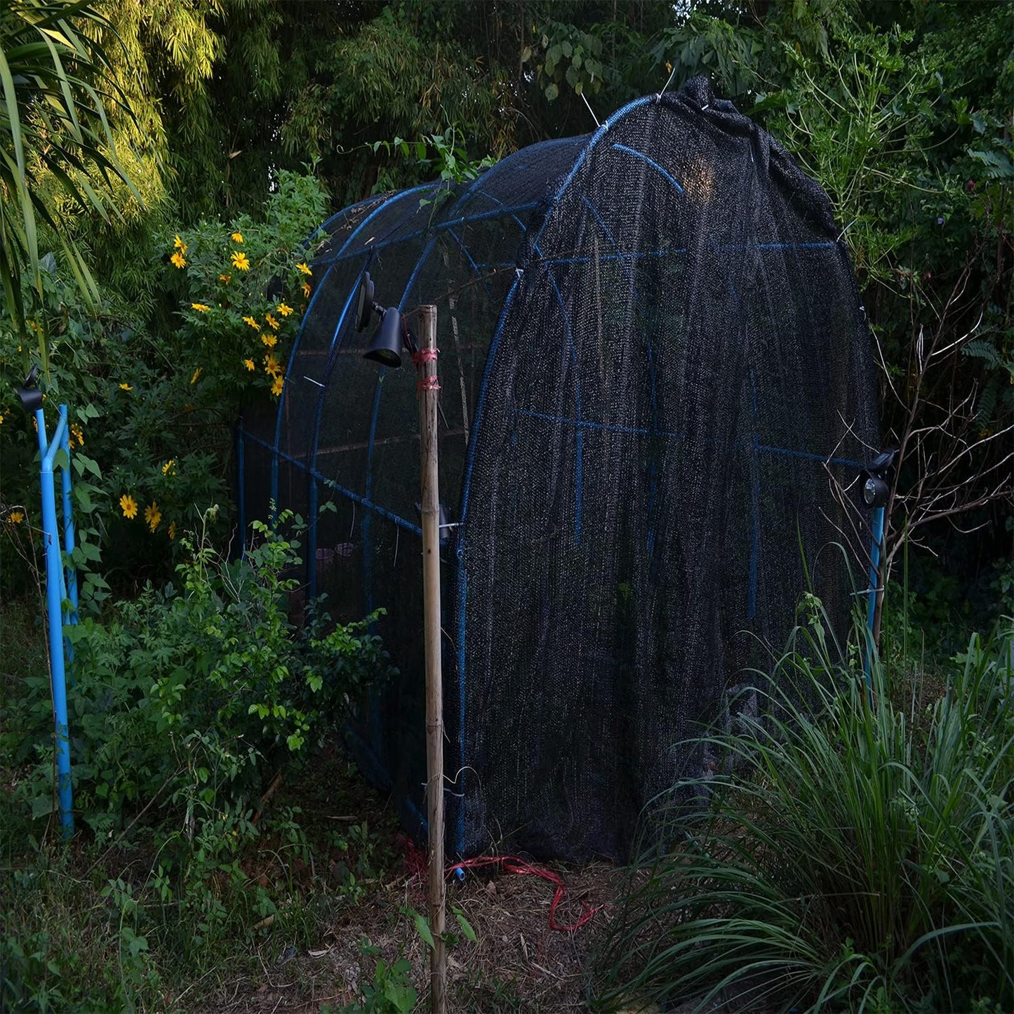40% Shade Cloth Sun Net, Sunblock Garden Shade Mesh Fabric for Garden Flower, Patio, Plant Cover, Greenhouse, 10X20Ft, Black