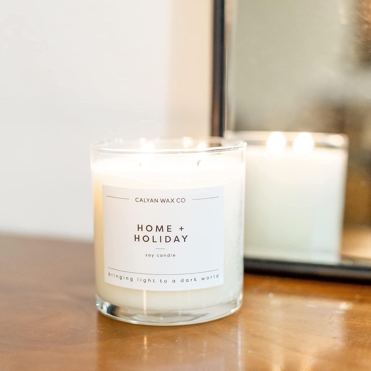2 Wick Candle, Home + Holiday Scented Candle, 37 Hour Burn Time, Aromatherapy Soy Candles, Non Toxic & Vegan Soy Wax, Glass Tumbler Scented Candles, 8.8Oz