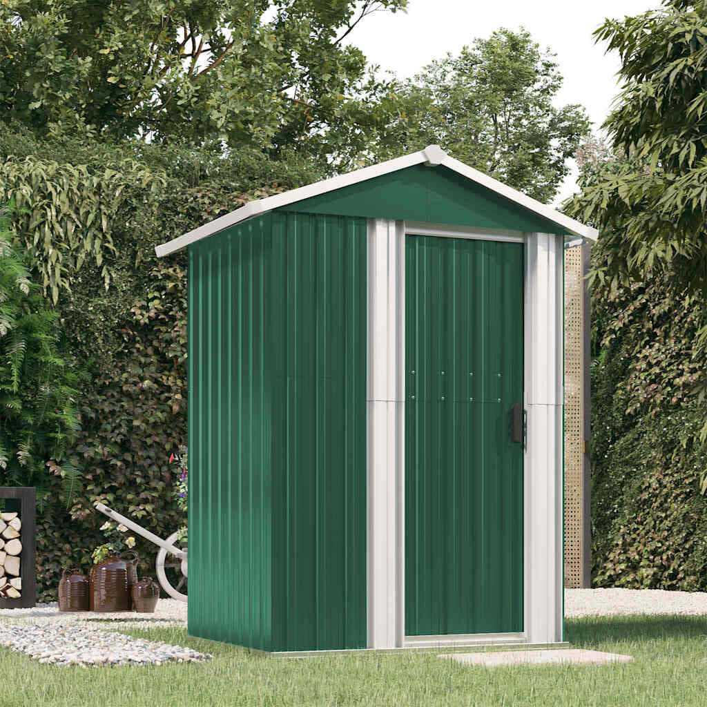 Garden Shed Green Galvanized Steel 49.6X38.4X69.7 in Garden Shed