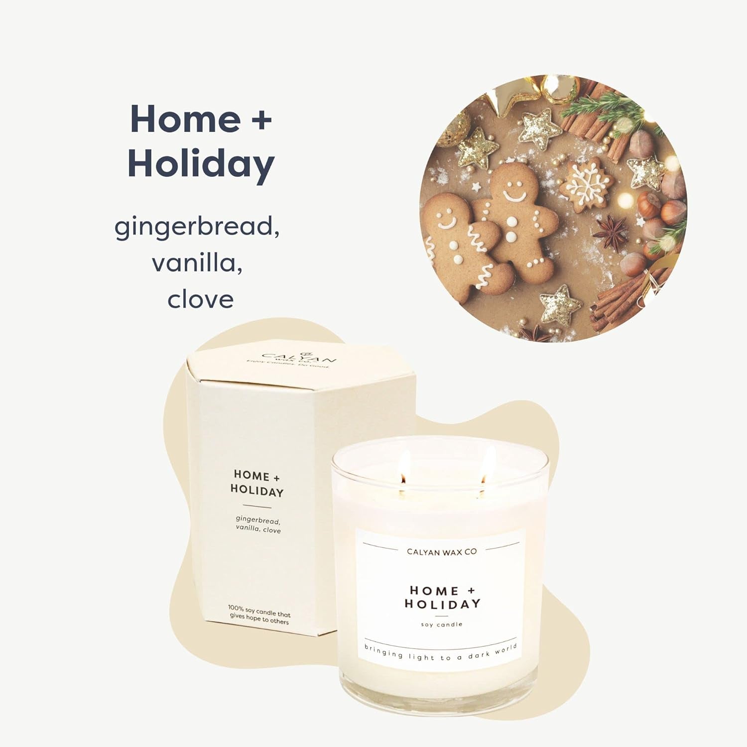 2 Wick Candle, Home + Holiday Scented Candle, 37 Hour Burn Time, Aromatherapy Soy Candles, Non Toxic & Vegan Soy Wax, Glass Tumbler Scented Candles, 8.8Oz