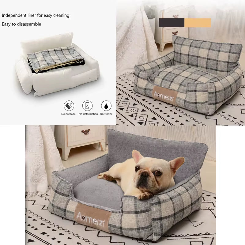 Big Dog Bed Removable Pet Sofa Bed for Small Medium Big Dogs Washable Cat House Mats Soft Pet Sleeping Beds Dog Accessories