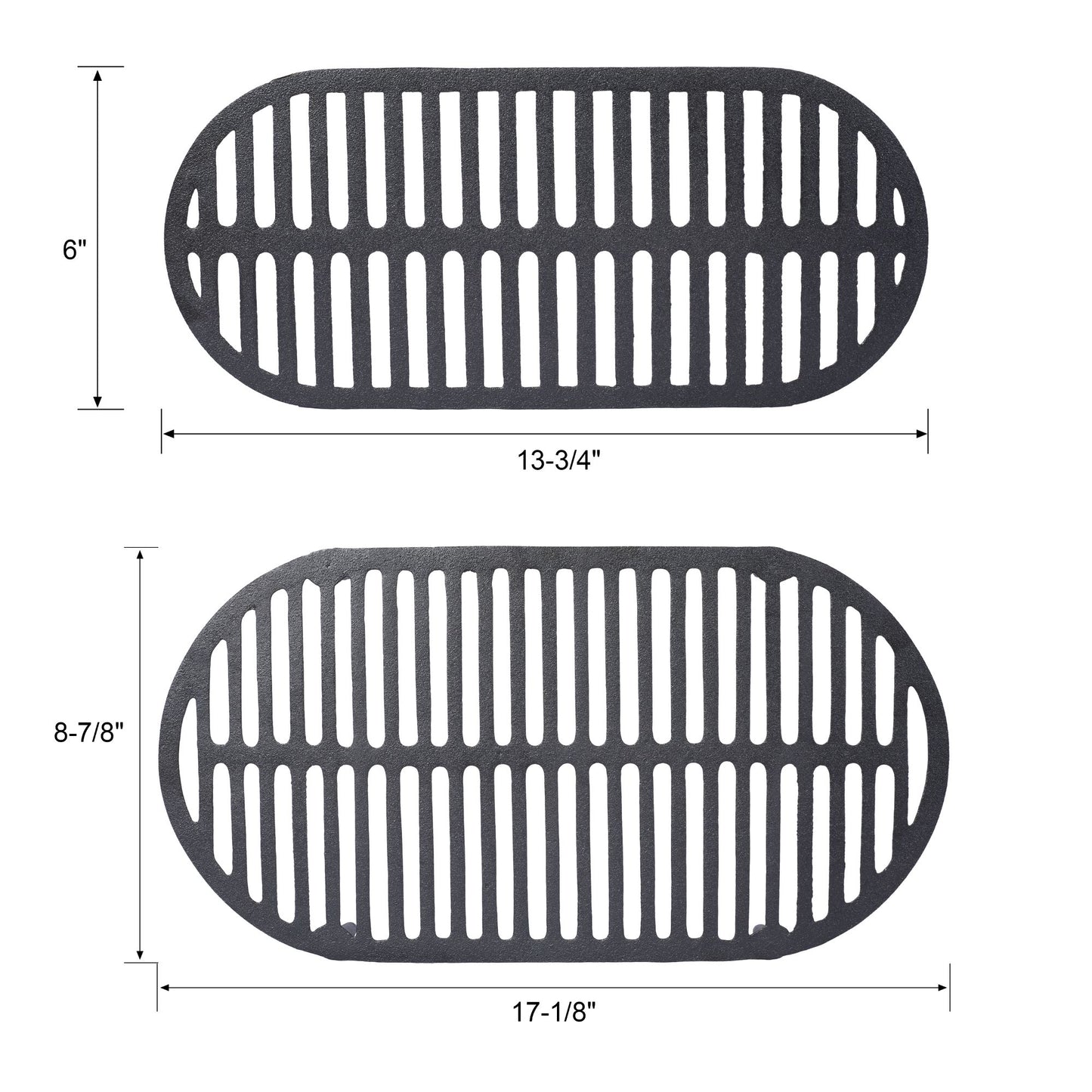 Outdoor Oval Cast Iron Grill, Portable Charcoal Grill, and Desktop Cast Iron Frying Pan