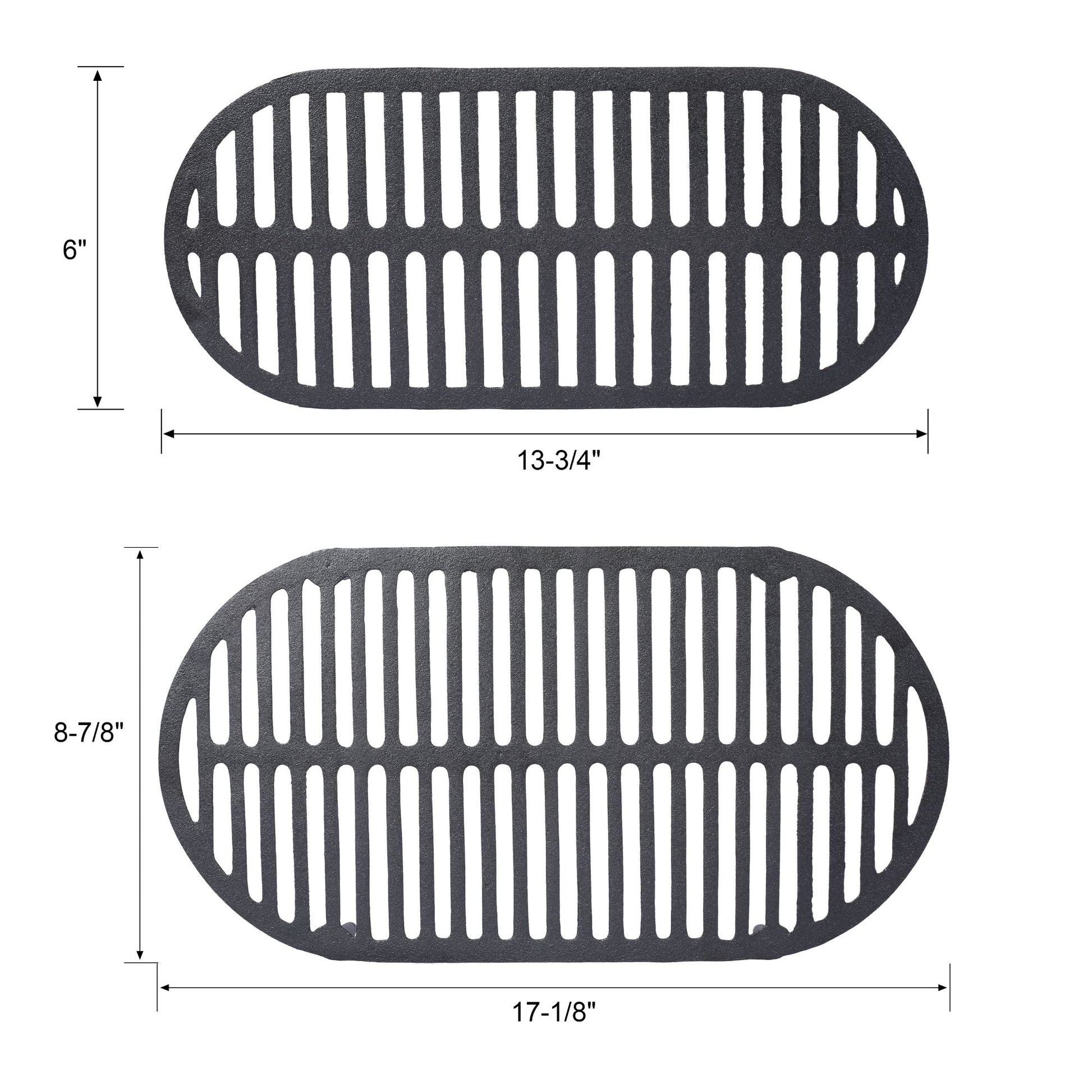 Outdoor Oval Cast Iron Grill, Portable Charcoal Grill, and Desktop Cast Iron Frying Pan