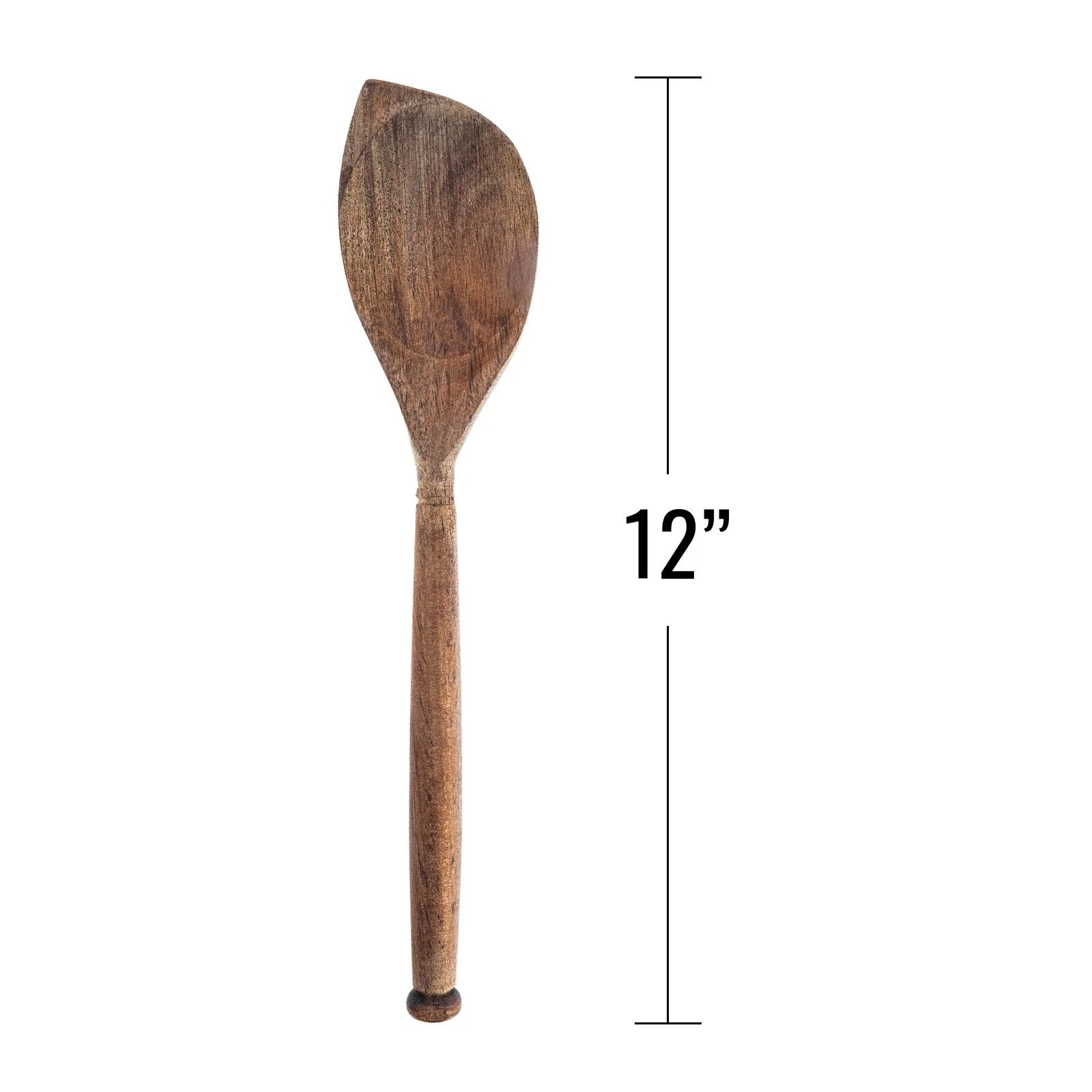 1Pc Solid Acacia Wooden Corner Spoon Kitchen Utensils Cooking Baking Home Essentials 11.5 Inch