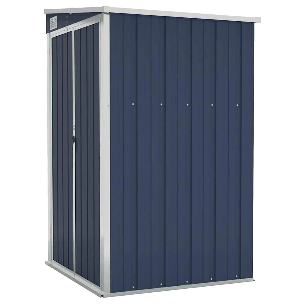 Garden Shed Grey Galvanized Steel Large Garden Shed Rectangular