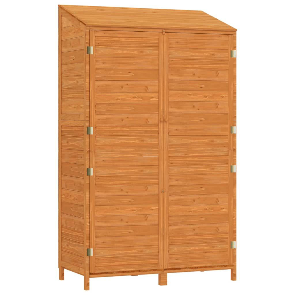 Garden Shed Anthracite Solid Fir Wood Compact Garden Shed
