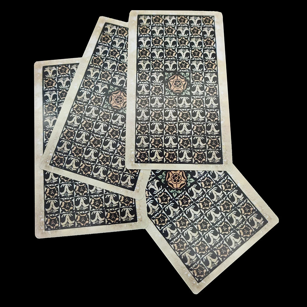 The Vintage Divination Tarot Deck, 78 Antique Style Tarot Cards with Guidebook, Standard Size: 4.75" X 2.75"
