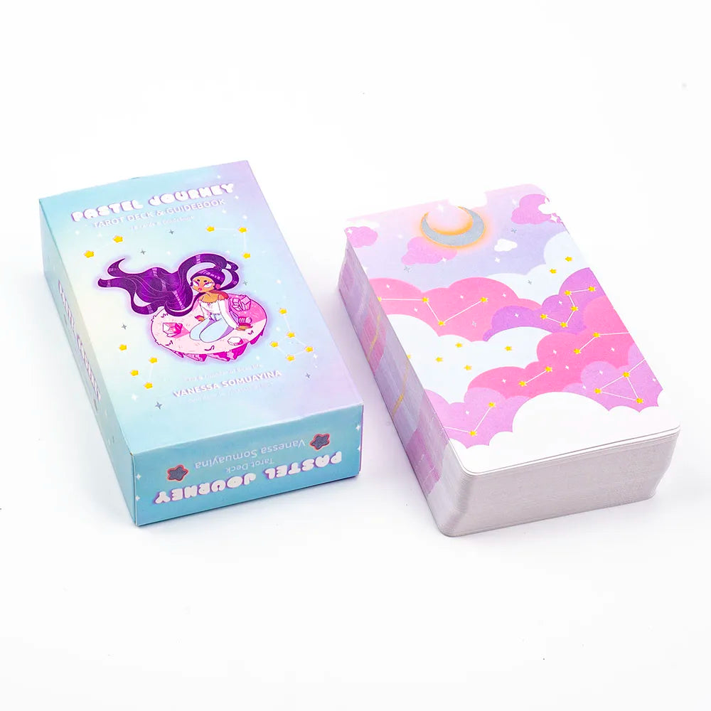 2024 New Style Pastel Journey Tarot Deck 78Pcs Tarot Cards Tarot Deck Collectible Oracle Card Set 10.4*6.1Cm