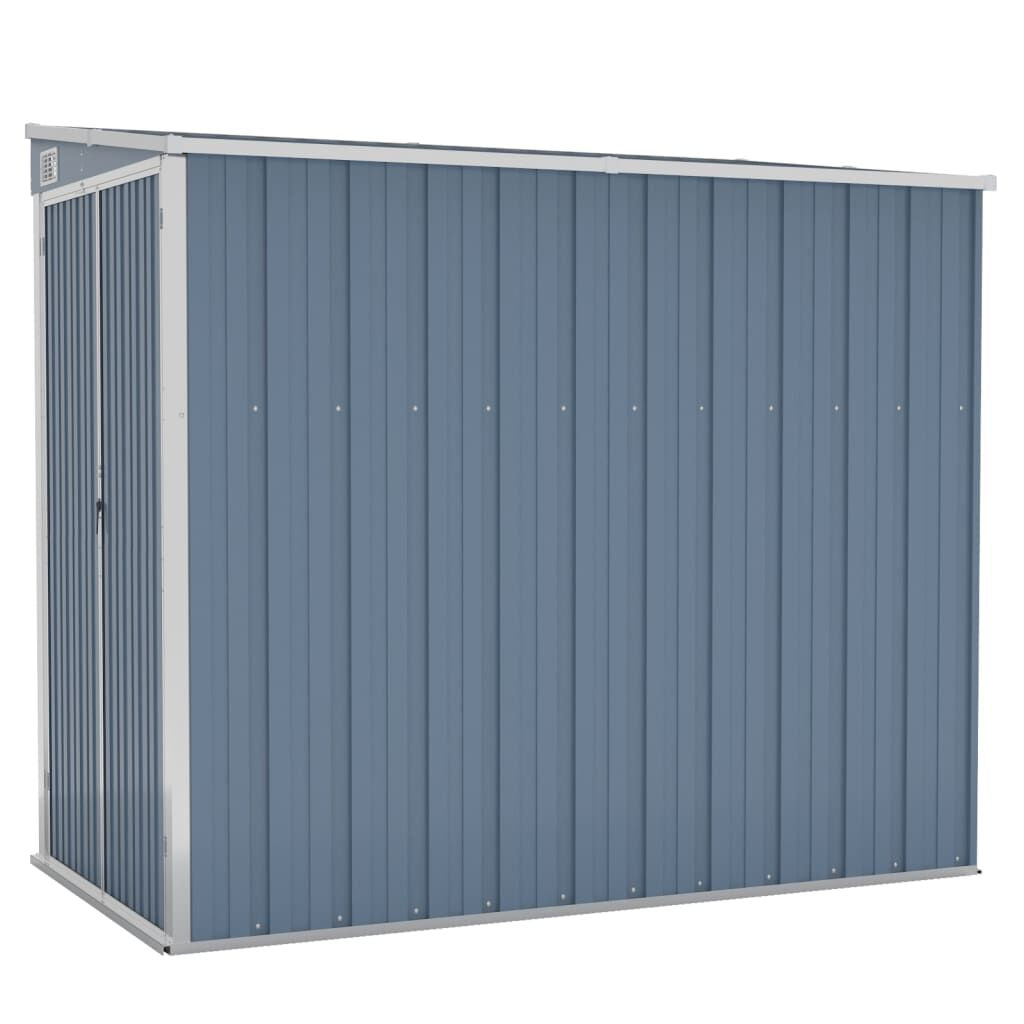Garden Shed Grey Galvanized Steel Large Garden Shed Rectangular