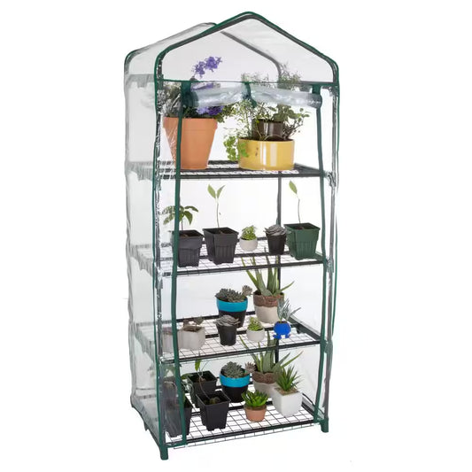 27.5 In. X 19 In. X 63 In. 4 Tier Greenhouse