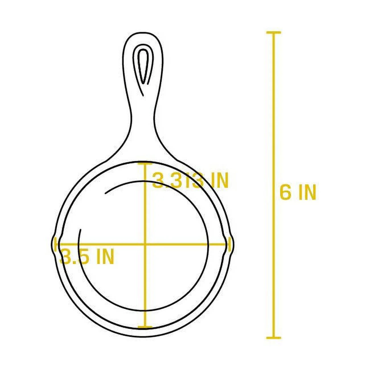 Seasoned Cast Iron 3.5" Skillet