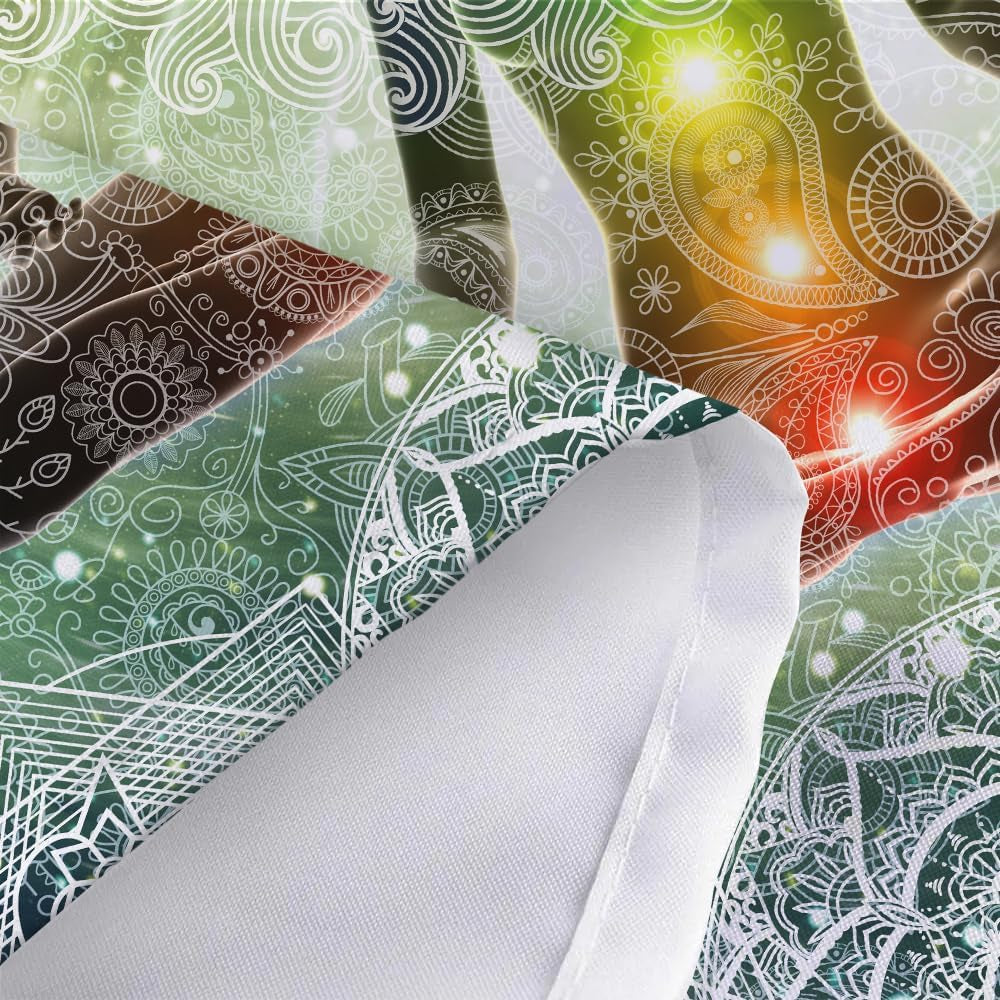 Chakra Tapestry Wall Hanging for Yoga Meditation and Home Decor (40W X 60H)