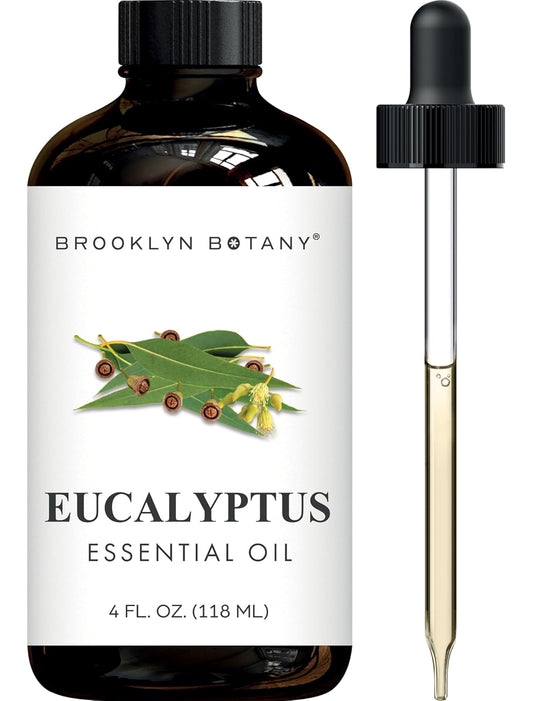 Eucalyptus Essential Oil - Huge 4 Fl Oz - 100% Pure and Natural - Premium Grade with Dropper - for Aromatherapy and Diffuser