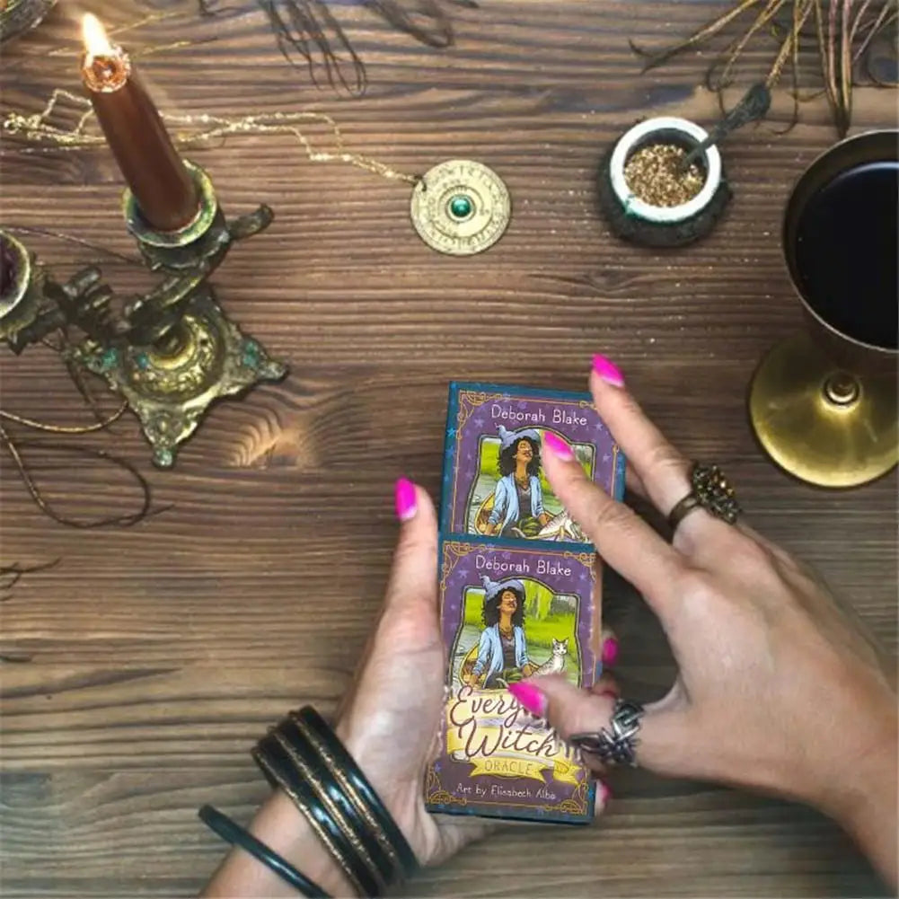 Everyday Witch Oracle Deck English PDF Guidebook Board Game Cards Playing Family Entertainment Kids Toys