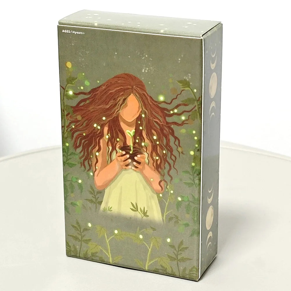 Earth Woman Tarot Deck 78 Pcs Tarot Cards Nurture Your Intuition and Celebrate Mother Nature'S Wisdom 10.3*6Cm