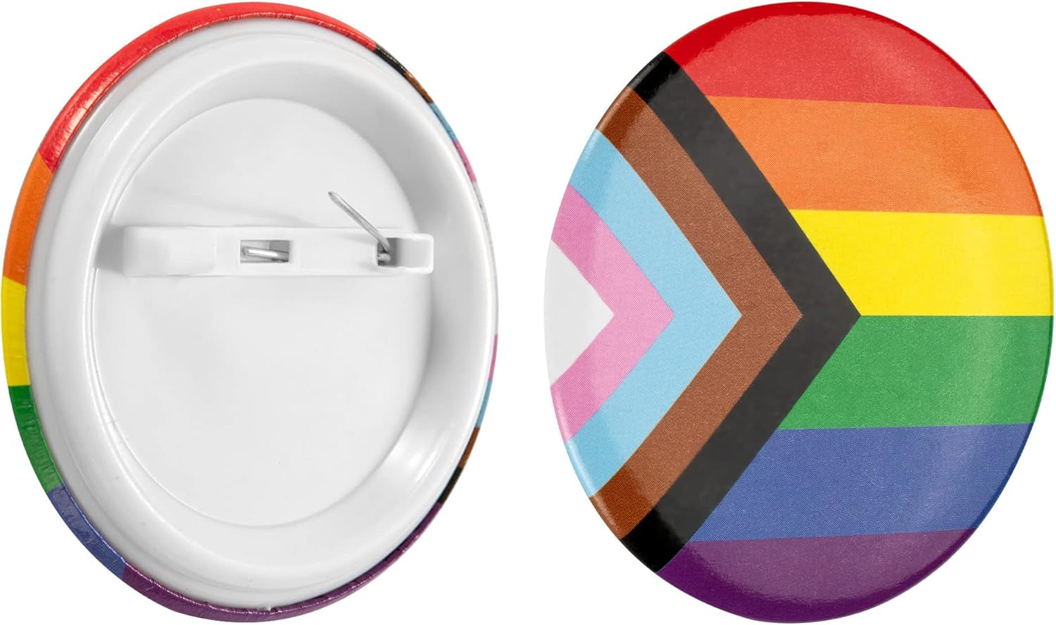 10/25/50Pcs Gay Pride Rainbow Round/Pronoun Button Pin - Perfect for LGBTQ Accessories, Gay Stuff, Pride Parades, LGBTQ Events, Pride Month, Promotional Events and Gift-Giving