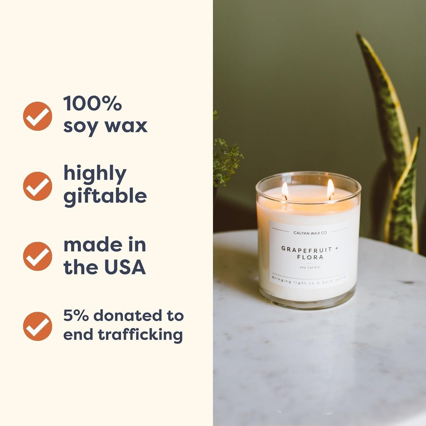 2 Wick Candle, Home + Holiday Scented Candle, 37 Hour Burn Time, Aromatherapy Soy Candles, Non Toxic & Vegan Soy Wax, Glass Tumbler Scented Candles, 8.8Oz
