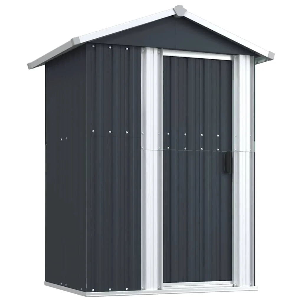 Garden Shed Green Galvanized Steel 49.6X38.4X69.7 in Garden Shed