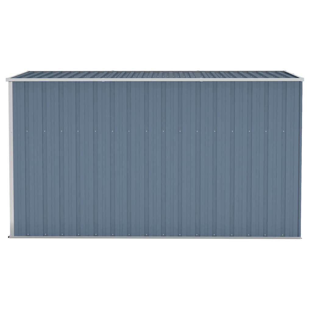 Garden Shed Grey Galvanized Steel Large Garden Shed Rectangular