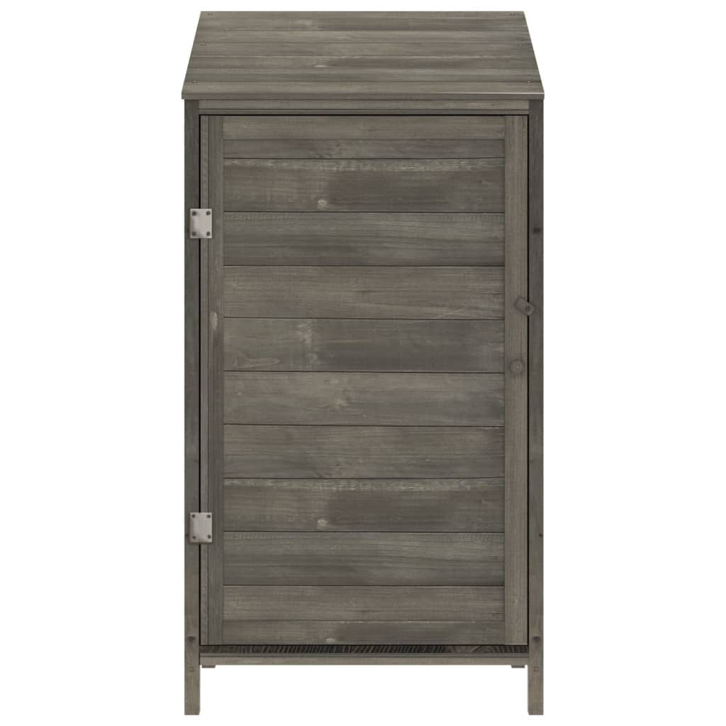Garden Shed Anthracite Solid Fir Wood Compact Garden Shed