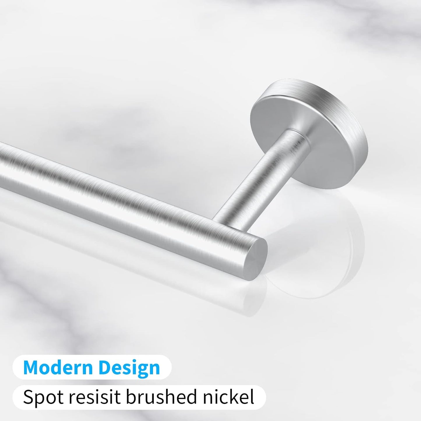 2 Pieces Brushed Nickel Bathroom Towel Bar, 24 Inch Double Towel Racks,Bathroom Towel Holder Towel Hanger for Bathroom Stainless Steel Wall Mount