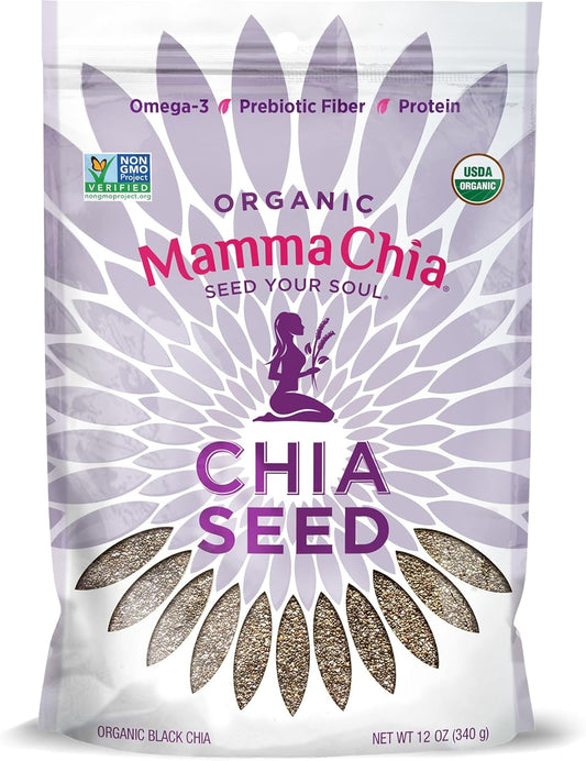 Organic Chia Seeds, Black, 12 Ounce (Pack of 1)