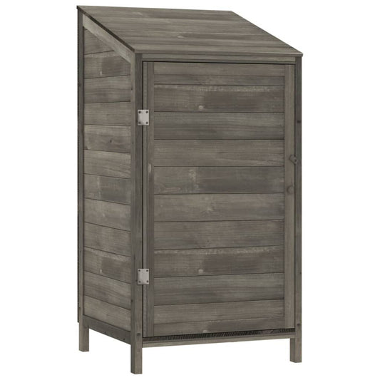 Garden Shed Anthracite Solid Fir Wood Compact Garden Shed