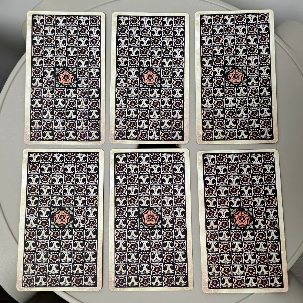 Vintage Tarot Deck Spanish Edition 10.3*6Cm 78 Pcs Tarot Cards Based on Rider Waite System Espanol
