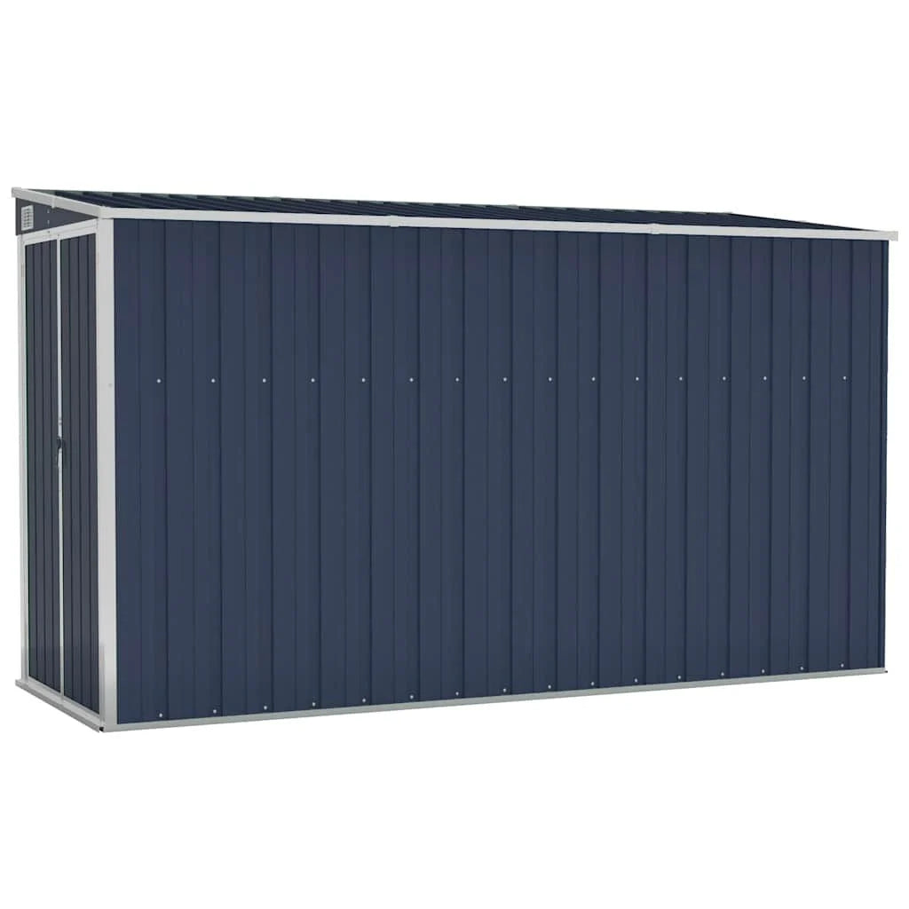 Garden Shed Grey Galvanized Steel Large Garden Shed Rectangular