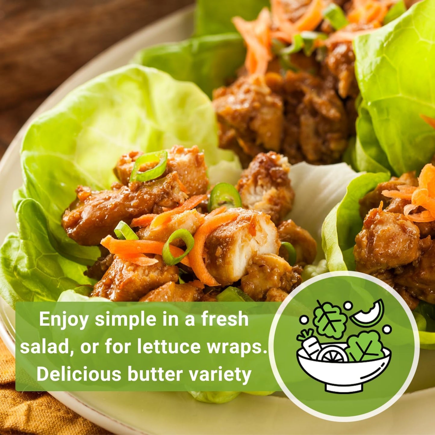 - Buttercrunch Lettuce Seeds for Planting - Non-Gmo Heirloom Packet with Instructions to Plant a Home Vegetable Garden - Outdoors or Hydroponics Indoors - Heat Tolerant Variety (1)