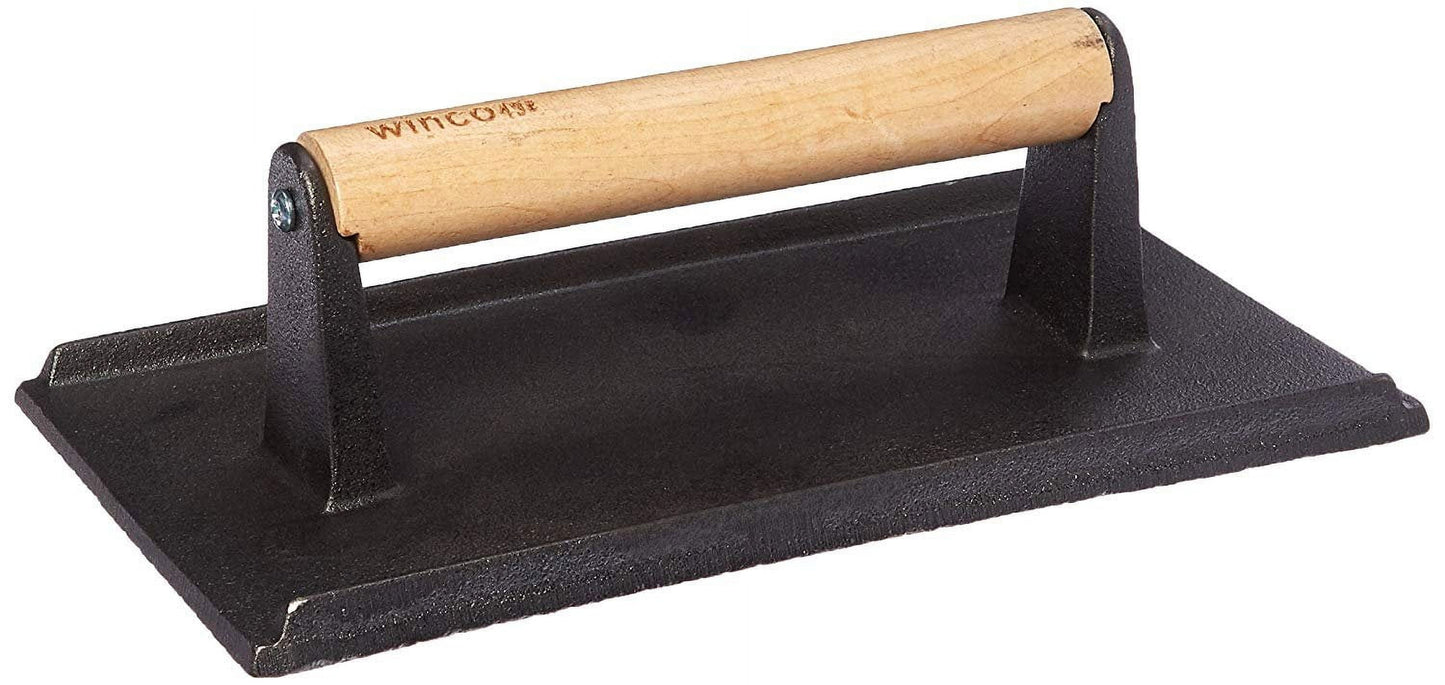 - SWA-9 - 5 in X 9 in Cast Iron Grill Press