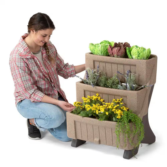 3-Level Herb and Flower Garden Planter