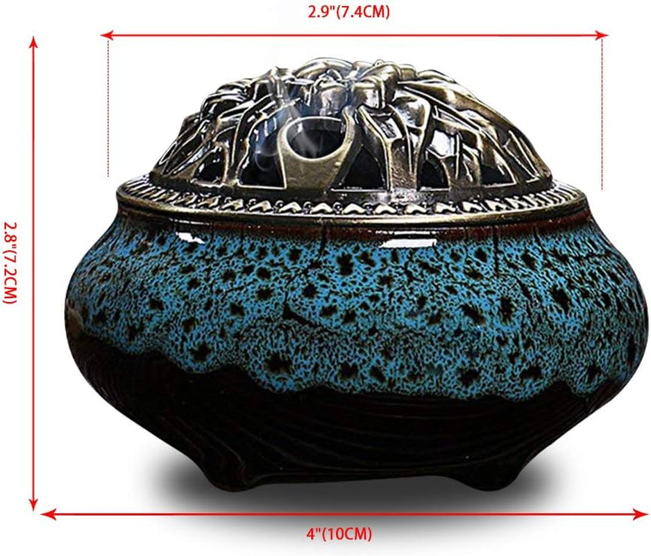 Ceramic Home Decoration Incense Sticks or Cones Burner Porcelain Incense Holder