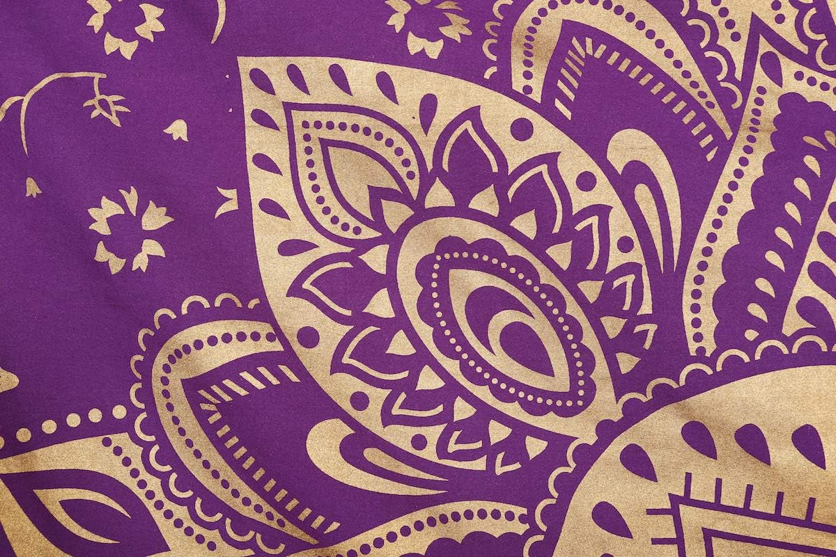 Purple Gold Passion Ombre Mandala Tapestry, Boho Mandala Tapestry, Wall Hanging, Gypsy Tapestry, 84 X 54 Inches