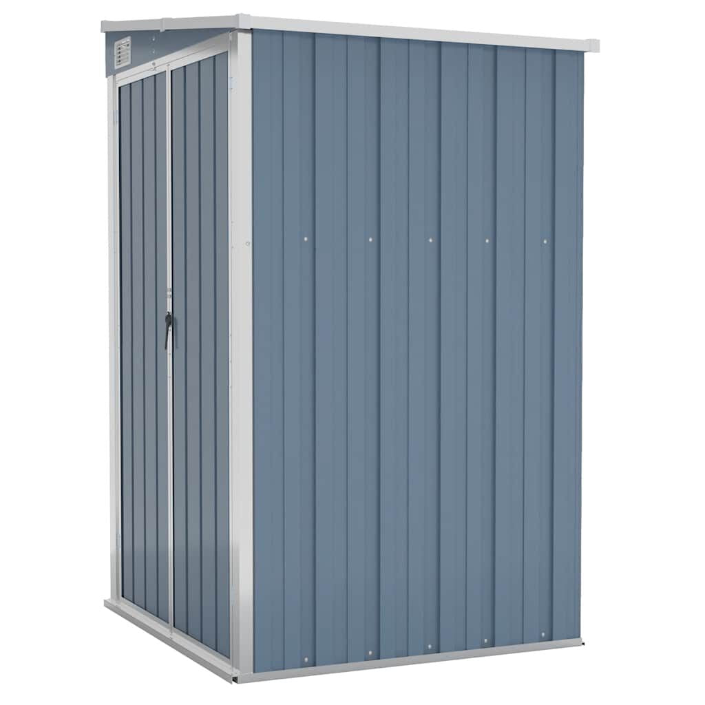 Garden Shed Grey Galvanized Steel Large Garden Shed Rectangular