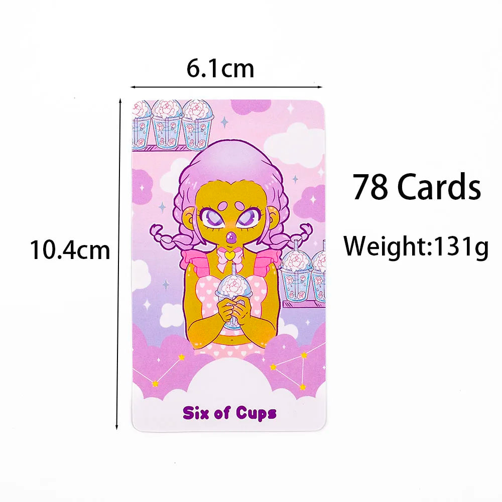 2024 New Style Pastel Journey Tarot Deck 78Pcs Tarot Cards Tarot Deck Collectible Oracle Card Set 10.4*6.1Cm
