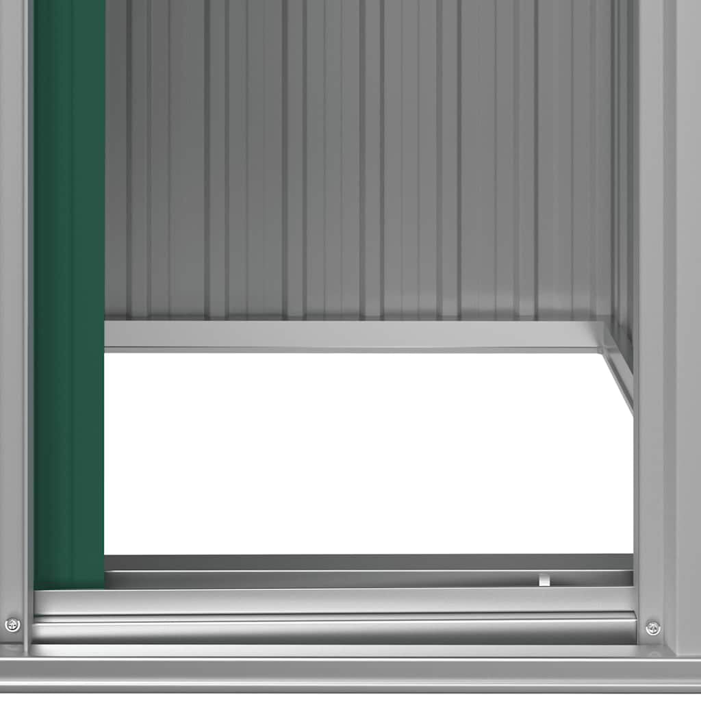 Garden Shed Green Galvanized Steel 49.6X38.4X69.7 in Garden Shed