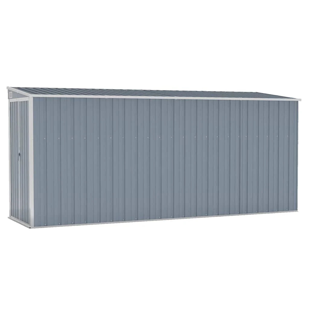 Garden Shed Grey Galvanized Steel Large Garden Shed Rectangular