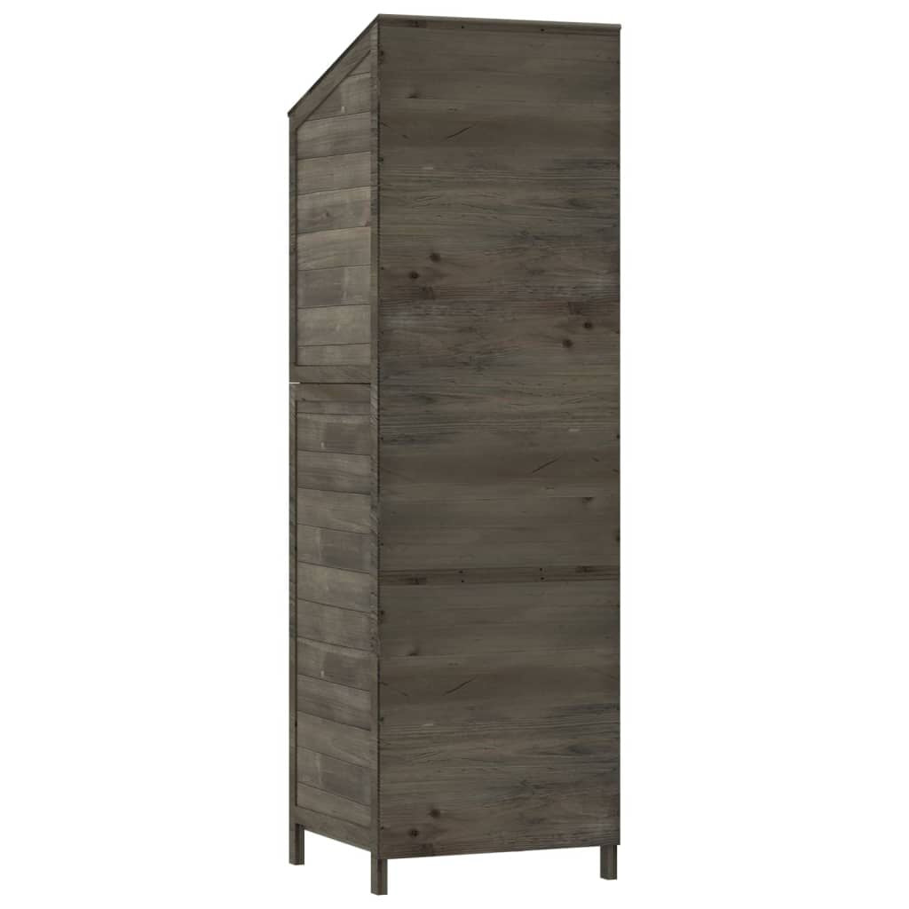 Garden Shed Anthracite Solid Fir Wood Medium Garden Shed