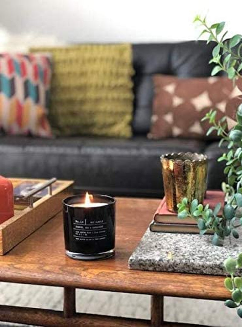 | Jasmine, Oud & Sandalwood | Luxury Scented Soy Jar Candle | Hand Poured in the USA | Highly Scented & Long Lasting (9 Oz.)