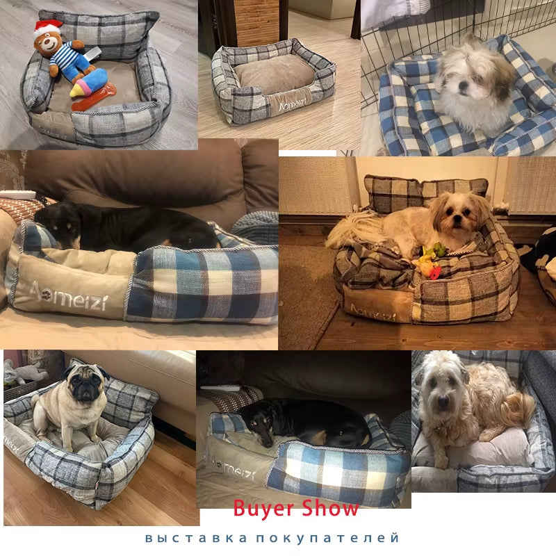 Big Dog Bed Removable Pet Sofa Bed for Small Medium Big Dogs Washable Cat House Mats Soft Pet Sleeping Beds Dog Accessories