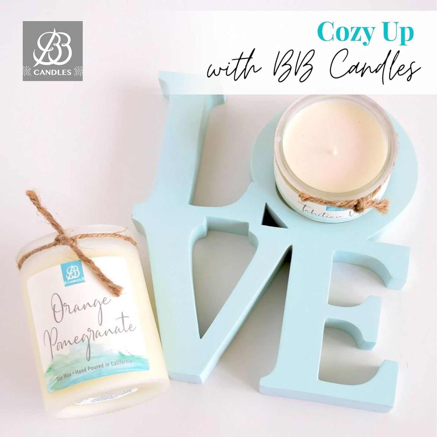Coastal Essentials Natural Soy Hand Poured Artisan Candle, Paradise Scent, 12Oz, 90+ Hours Burn Time