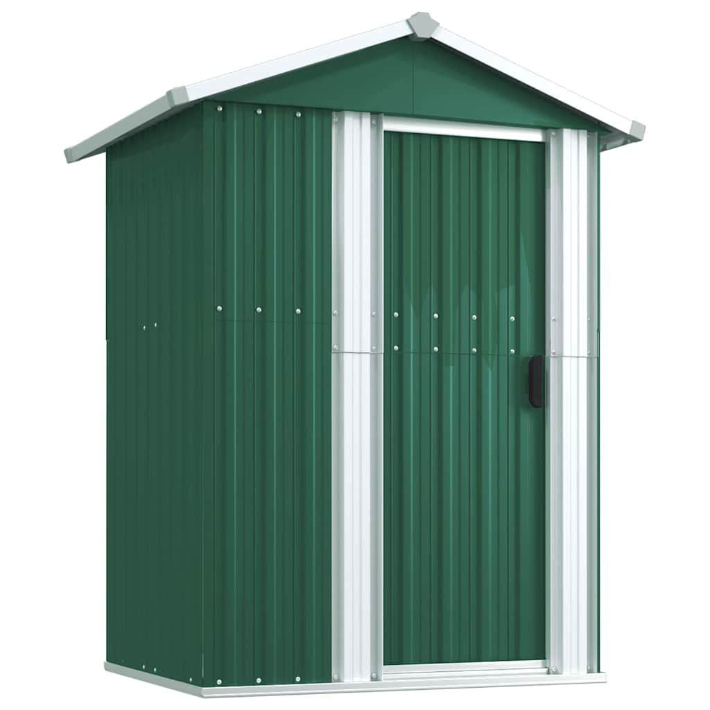 Garden Shed Green Galvanized Steel 49.6X38.4X69.7 in Garden Shed