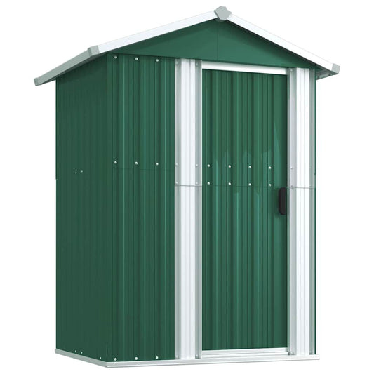 Garden Shed Green Galvanized Steel 49.6X38.4X69.7 in Garden Shed