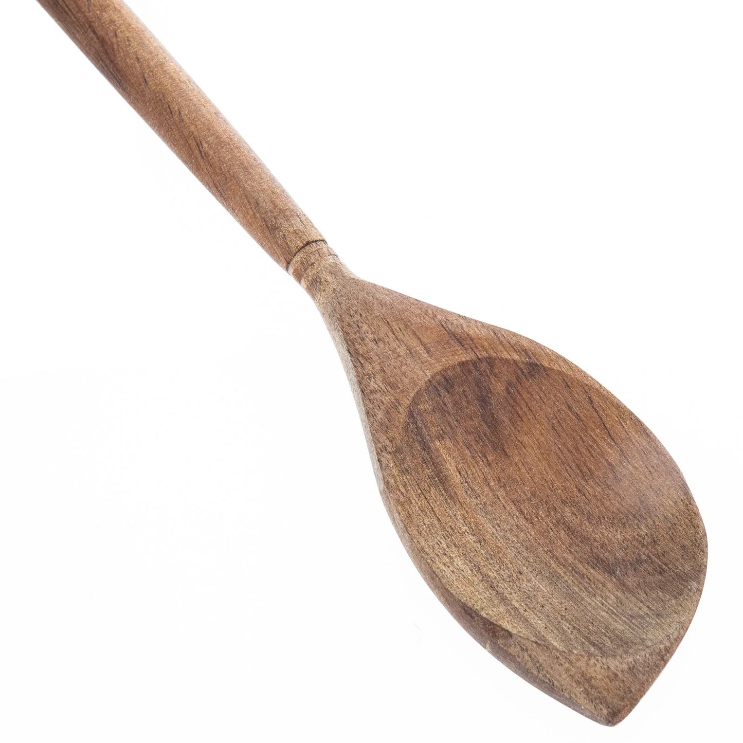 1Pc Solid Acacia Wooden Corner Spoon Kitchen Utensils Cooking Baking Home Essentials 11.5 Inch