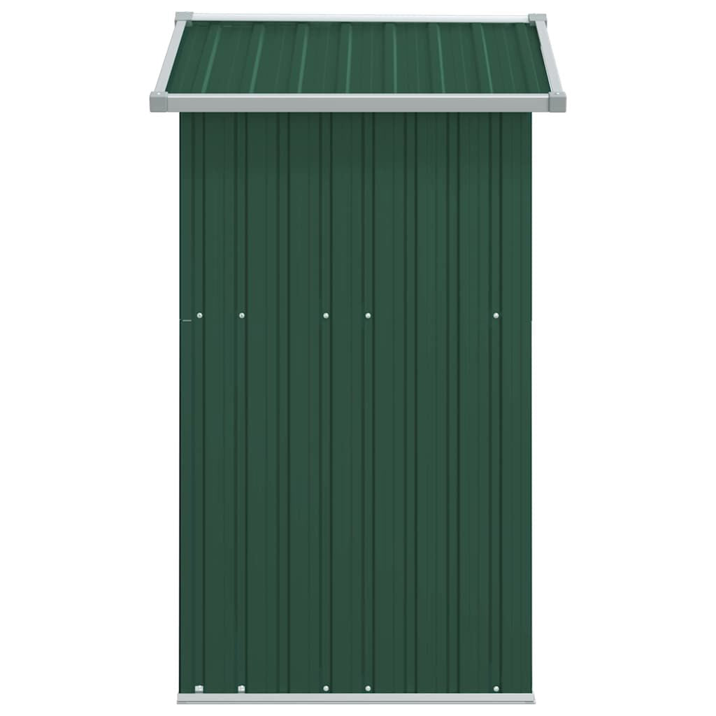 Garden Shed Green Galvanized Steel 49.6X38.4X69.7 in Garden Shed